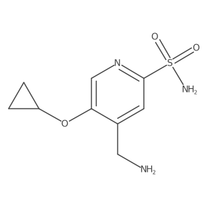 4-(Aminomethyl)-5-cyclopropoxypyridine-2-sulfonamide Structure
