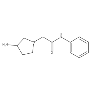 2-(3-aminopyrrolidin-1-yl)-N-phenylacetamide Structure