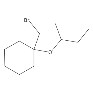 1-(Bromomethyl)-1-(butan-2-yloxy)cyclohexane Structure