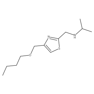 4-(Butoxymethyl)-N-(1-methylethyl)-2-thiazolemethanamine Structure
