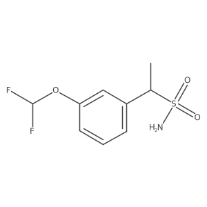 1-[3-(Difluoromethoxy)phenyl]ethane-1-sulfonamide结构式