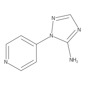 1-(pyridin-4-yl)-1H-1,2,4-triazol-5-amine结构式