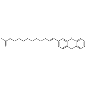10-(10H-Phenothiazin-2-yl)dec-9-en-1-yl acetate结构式
