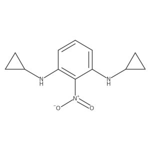 1-N,3-N-dicyclopropyl-2-nitrobenzene-1,3-diamine结构式