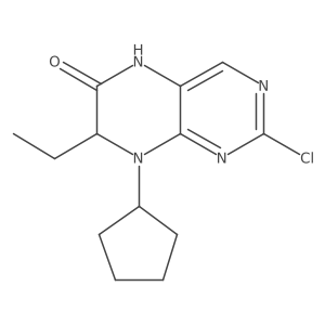2-Chloro-8-cyclopentyl-7-ethyl-5,7-dihydropteridin-6-one Structure