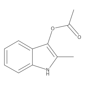 2-methyl-1H-indol-3-yl acetate结构式