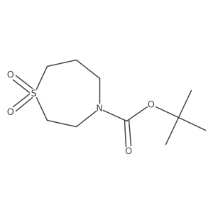 tert-Butyl 1,4-thiazepane-4-carboxylate 1,1-dioxide Structure