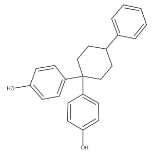 4,4'-(4-Phenylcyclohexylidene)bisphenol Structure