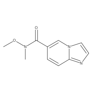 N-methoxy-N-methylimidazo[1,2-a]pyridine-6-carboxamide Structure