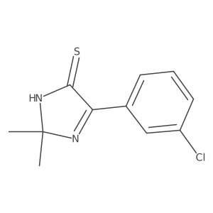 5-(3-chlorophenyl)-2,2-dimethyl-2,3-dihydro-4H-imidazole-4-thione Structure