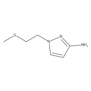 1-[2-(Methylsulfanyl)ethyl]-1H-pyrazol-3-amine Structure