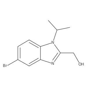 (5-Bromo-1-isopropyl-1H-benzo[d]imidazol-2-yl)methanol Structure