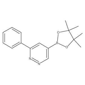 3-Phenyl-5-(4,4,5,5-tetramethyl-1,3,2-dioxaborolan-2-yl)pyridazine Structure