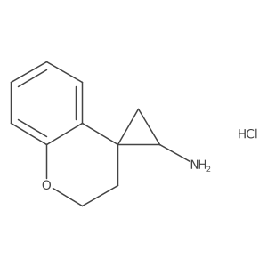 2,3-Dihydrospiro[1-benzopyran-4,1'-cyclopropane]-3'-amine hydrochloride Structure