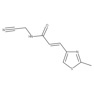 (E)-N-(cyanomethyl)-3-(2-methyl-1,3-thiazol-4-yl)prop-2-enamide Structure