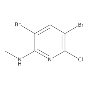 3,5-Dibromo-6-chloro-N-methylpyridin-2-amine Structure