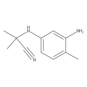 Propanenitrile, 2-[(3-amino-4-methylphenyl)amino]-2-methyl- Structure