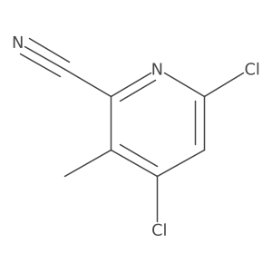 4,6-Dichloro-3-methylpyridine-2-carbonitrile Structure