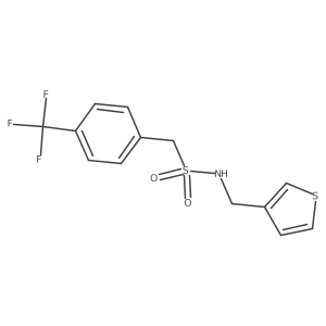 N-(thiophen-3-ylmethyl)-1-(4-(trifluoromethyl)phenyl)methanesulfonamide Structure