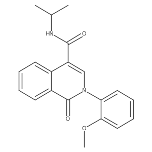 N~4~-isopropyl-2-(2-methoxyphenyl)-1-oxo-1,2-dihydro-4-isoquinolinecarboxamide Structure