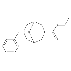 Ethyl 9-benzyl-3-oxa-9-azabicyclo[3.3.1]nonane-7-carboxylate Structure