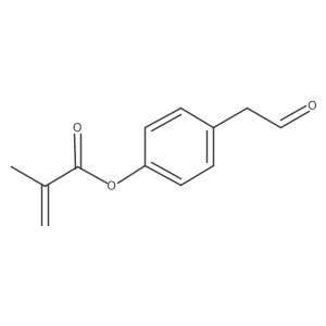 4-(2-Oxoethyl)phenyl 2-methyl-2-propenoate Structure