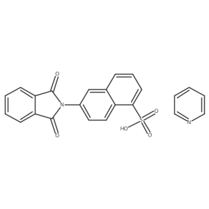 6-(1,3-Dioxo-2,3-dihydro-1H-isoindol-2-YL)naphthalene-1-sulfonic acid; pyridine Structure