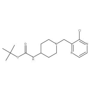 Tert-butyl (1-((3-chloropyrazin-2-yl)methyl)piperidin-4-yl)carbamate Structure