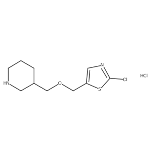 2-Chloro-5-((piperidin-3-ylmethoxy)methyl)thiazole hydrochloride Structure