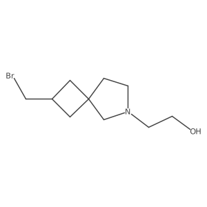 2-(2-(Bromomethyl)-6-azaspiro[3.4]octan-6-yl)ethanol结构式