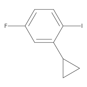 4-Fluoro-2-cyclopropyliodobenzene结构式
