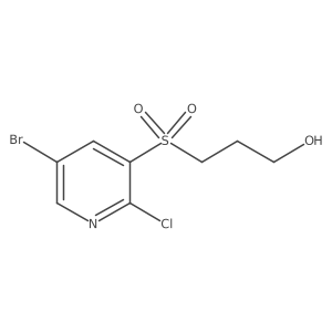 3-((5-Bromo-2-chloropyridin-3-yl)sulfonyl)propan-1-ol Structure