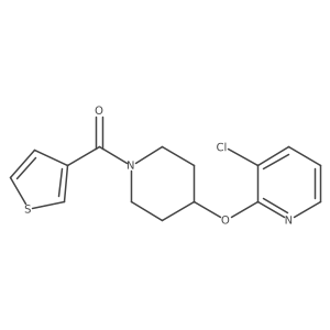 (4-((3-Chloropyridin-2-yl)oxy)piperidin-1-yl)(thiophen-3-yl)methanone Structure