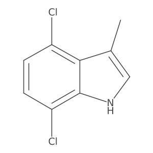 4,7-Dichloro-3-methylindole Structure