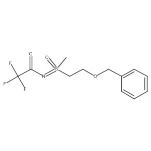 N-((2-(Benzyloxy)ethyl)(methyl)(oxo)-l6-sulfaneylidene)-2,2,2-trifluoroacetamide Structure