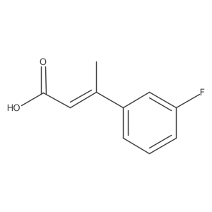 3-(3-Fluorophenyl)but-2-enoic acid Structure