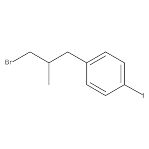 1-(3-Bromo-2-methylpropyl)-4-iodobenzene Structure