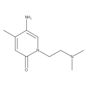 5-Amino-1-[2-(dimethylamino)ethyl]-4-methyl-1,2-dihydropyridin-2-one结构式