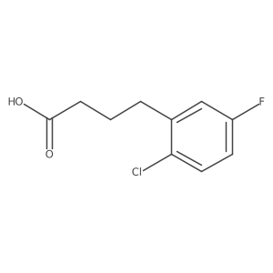 4-(2-Chloro-5-fluorophenyl)butanoic acid结构式