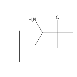 3-Amino-2,5,5-trimethylhexan-2-ol结构式