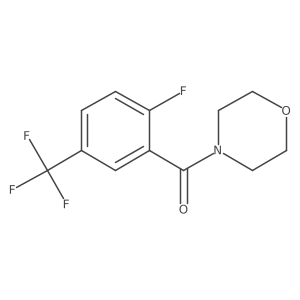 (2-Fluoro-5-(trifluoromethyl)phenyl)(morpholino)methanone结构式