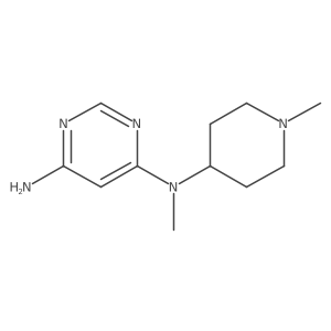 N4-methyl-N4-(1-methylpiperidin-4-yl)pyrimidine-4,6-diamine Structure