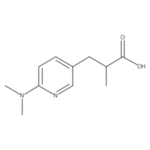 3-[6-(Dimethylamino)pyridin-3-yl]-2-methylpropanoic acid结构式