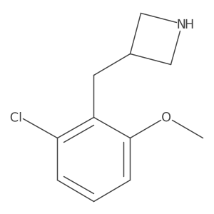3-[(2-Chloro-6-methoxyphenyl)methyl]azetidine Structure