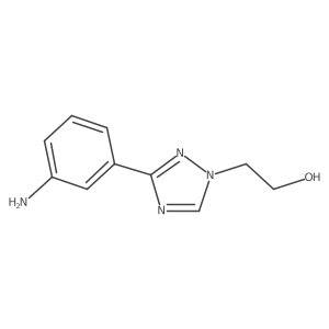 2-[3-(3-aminophenyl)-1H-1,2,4-triazol-1-yl]ethan-1-ol Structure