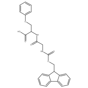 N-Fmoc-glycyl-O-phenyl-L-serine Structure