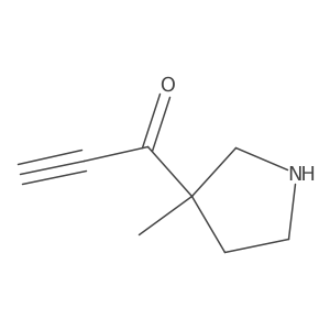1-(3-Methylpyrrolidin-3-yl)prop-2-yn-1-one结构式