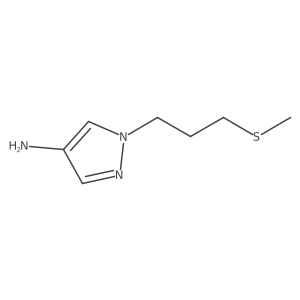 1-[3-(Methylsulfanyl)propyl]-1H-pyrazol-4-amine结构式