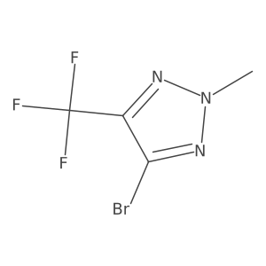 4-Bromo-2-methyl-5-(trifluoromethyl)triazole结构式