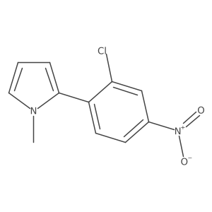 2-(2-Chloro-4-nitrophenyl)-1-methyl-1H-pyrrole结构式